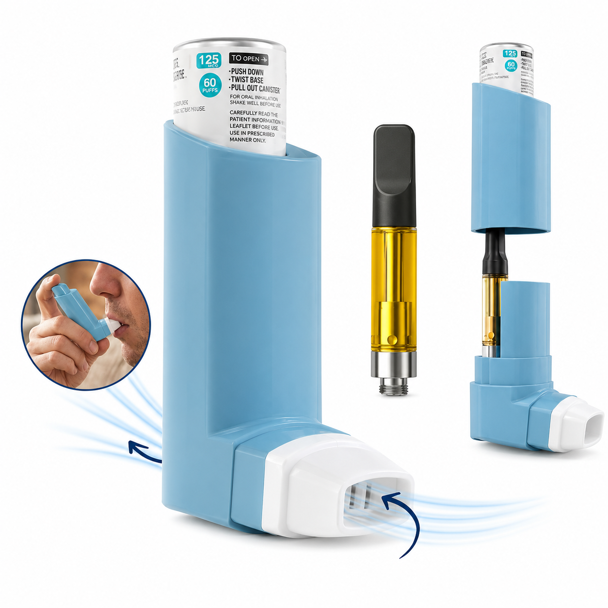 Smyle Inhaler 510 Cart Battery — Batería 510 recargable, disponible en Urban Cloud Colombia