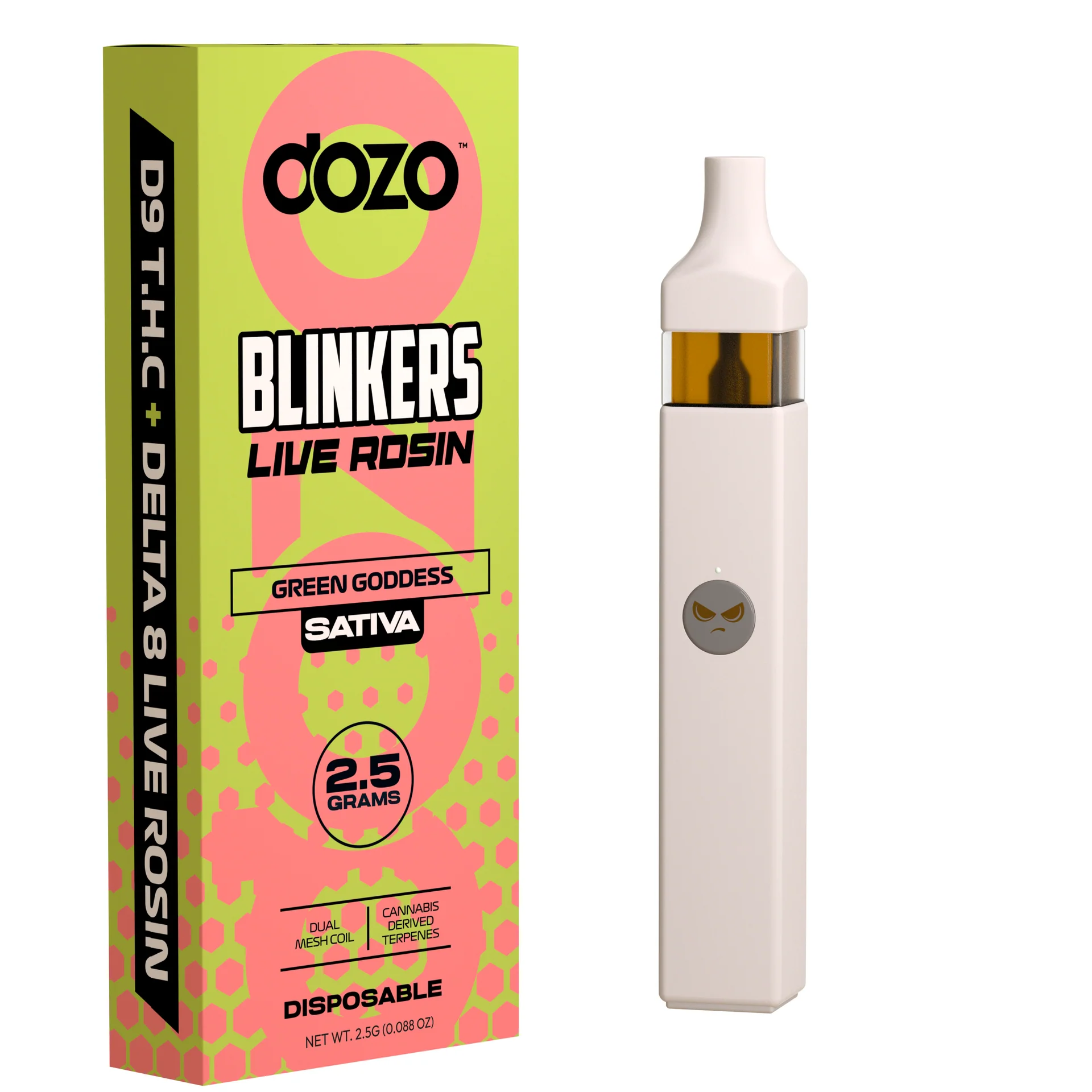 Dozo Blinkers Live Rosin 2.5G — Green Goddess
