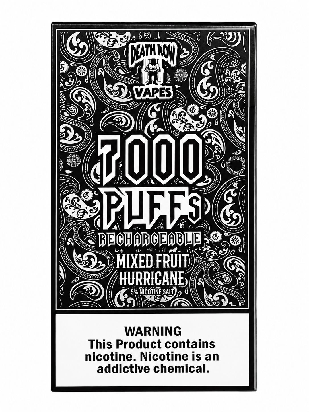 Death Row Vapes 7000 Puffs Rechargeable — Mixed Fruit Hurricane