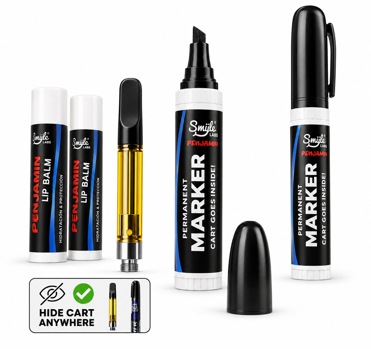 Baterías 510 recargables Smyle, Yocan y Wulf para cartuchos de destilado, disponibles en Colombia