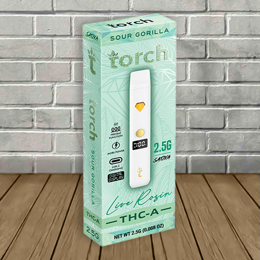 Torch THC-A Live Rosin 2.5G — Sour Gorilla