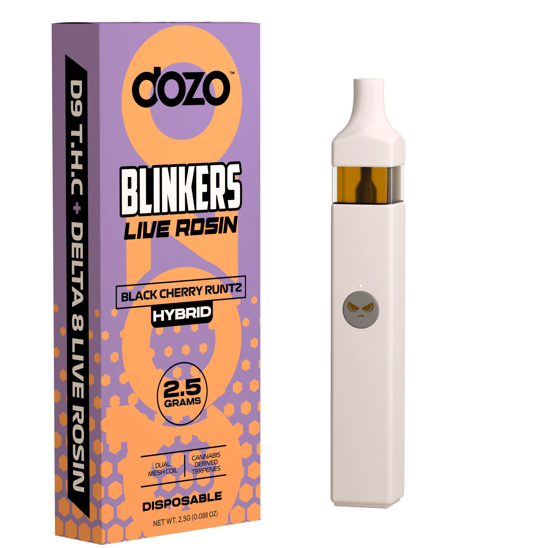 Dozo Blinkers Live Rosin 2.5G — Black Cherry Runtz