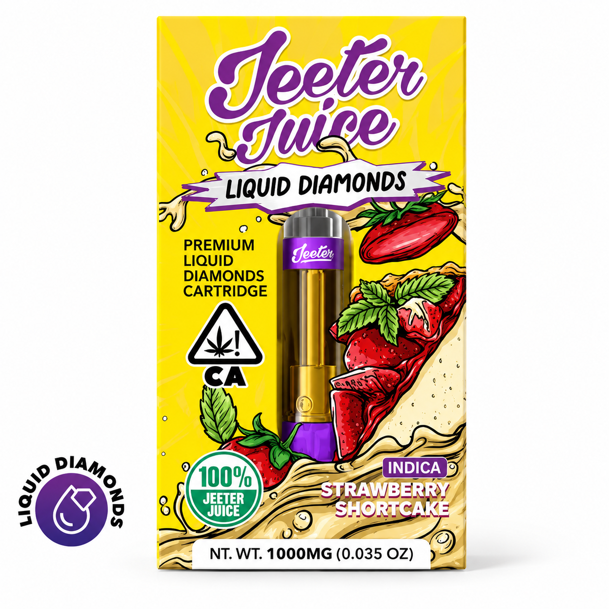 Jeeter Juice Liquid Diamonds 1G – Strawberry Shortcake — Strawberry Shortcake, disponible en Urban Cloud Colombia