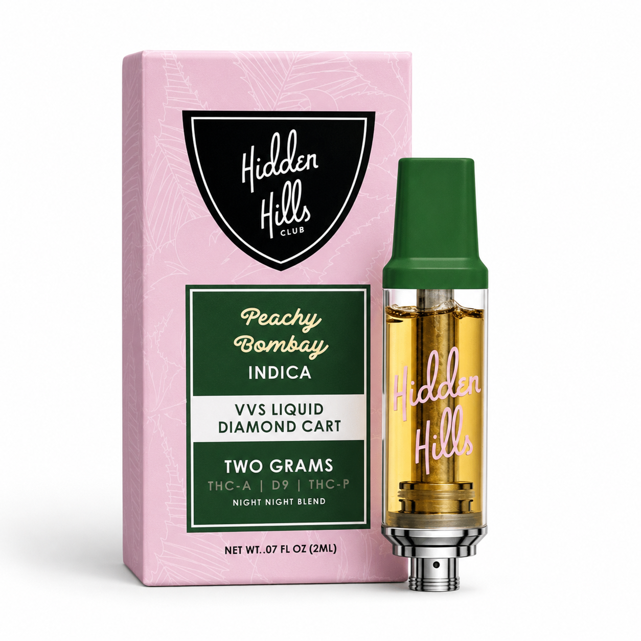 Hidden Hills Peachy Bombay – VVS Liquid Diamond Cart 2G — Peachy Bombay, disponible en Urban Cloud Colombia